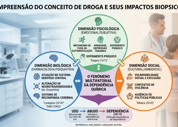O que é Droga? Conceito Científico e Impactos Biopsicossociais